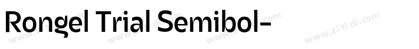 Rongel Trial Semibol字体转换